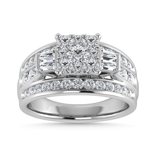 Diamond 1 1/2 Ct.Tw. Engagement Ring in 10K White Gold