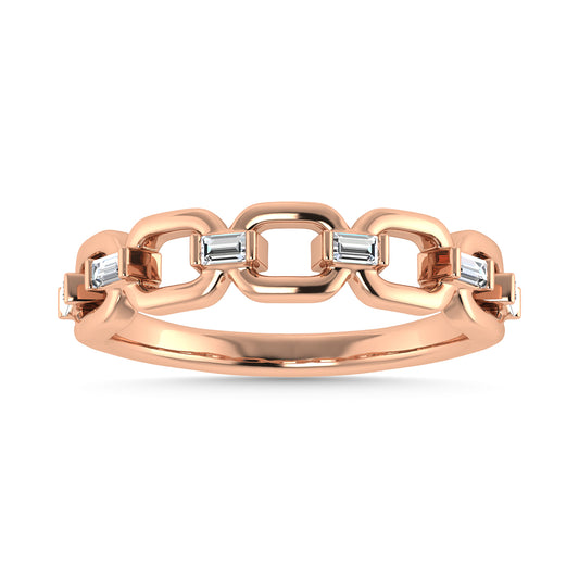 Diamond 1/8 Ct.Tw. Fashion Ring in 10K Rose Gold