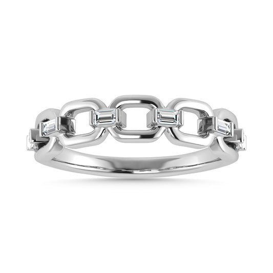 Diamond 1/8 Ct.Tw. Fashion Ring in 10K White Gold
