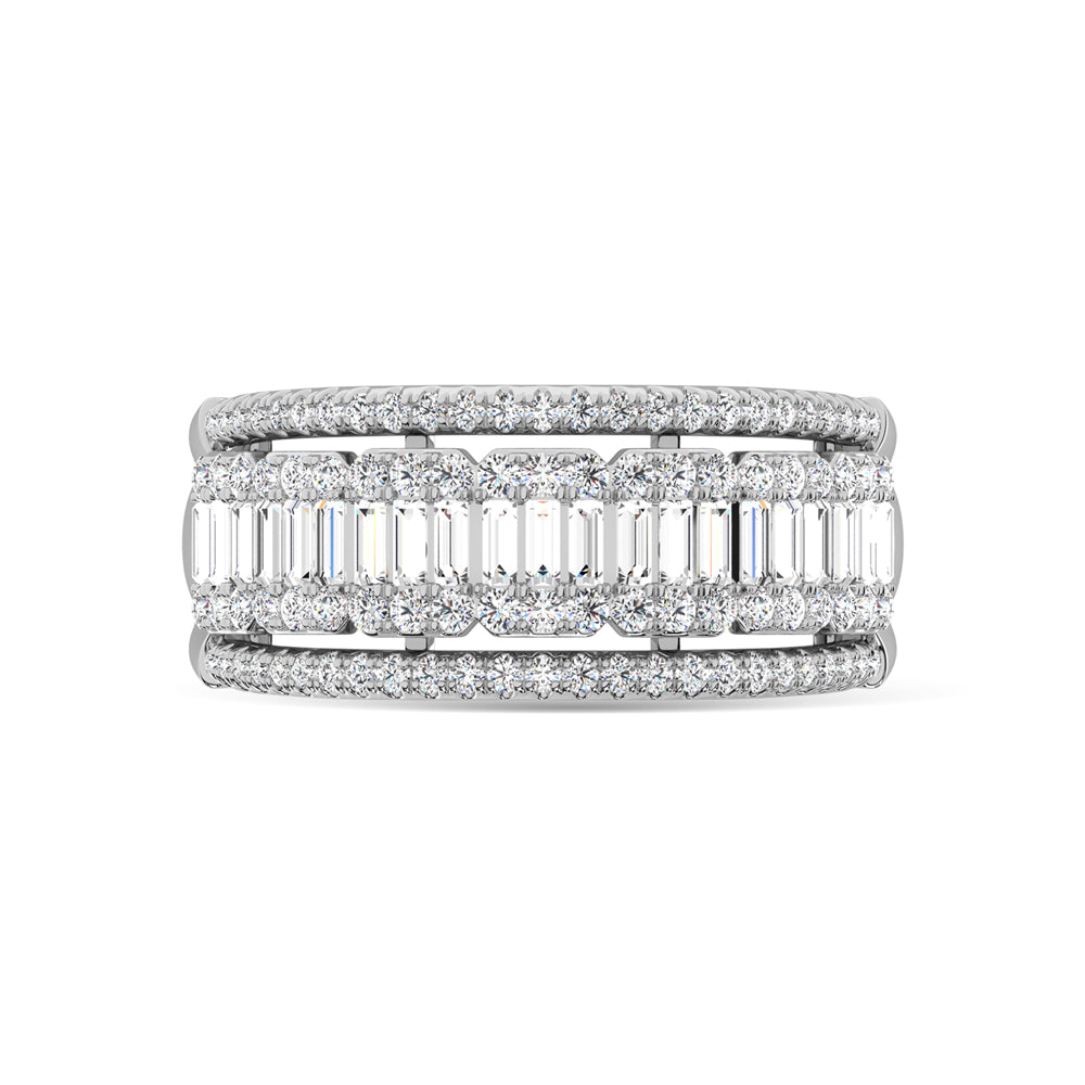 14K White Gold Diamond 1 Ct.Tw. Fashion Ring