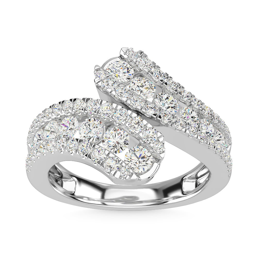 14K White Gold Diamond 1 1/2 Ct.Tw. Fashion Ring