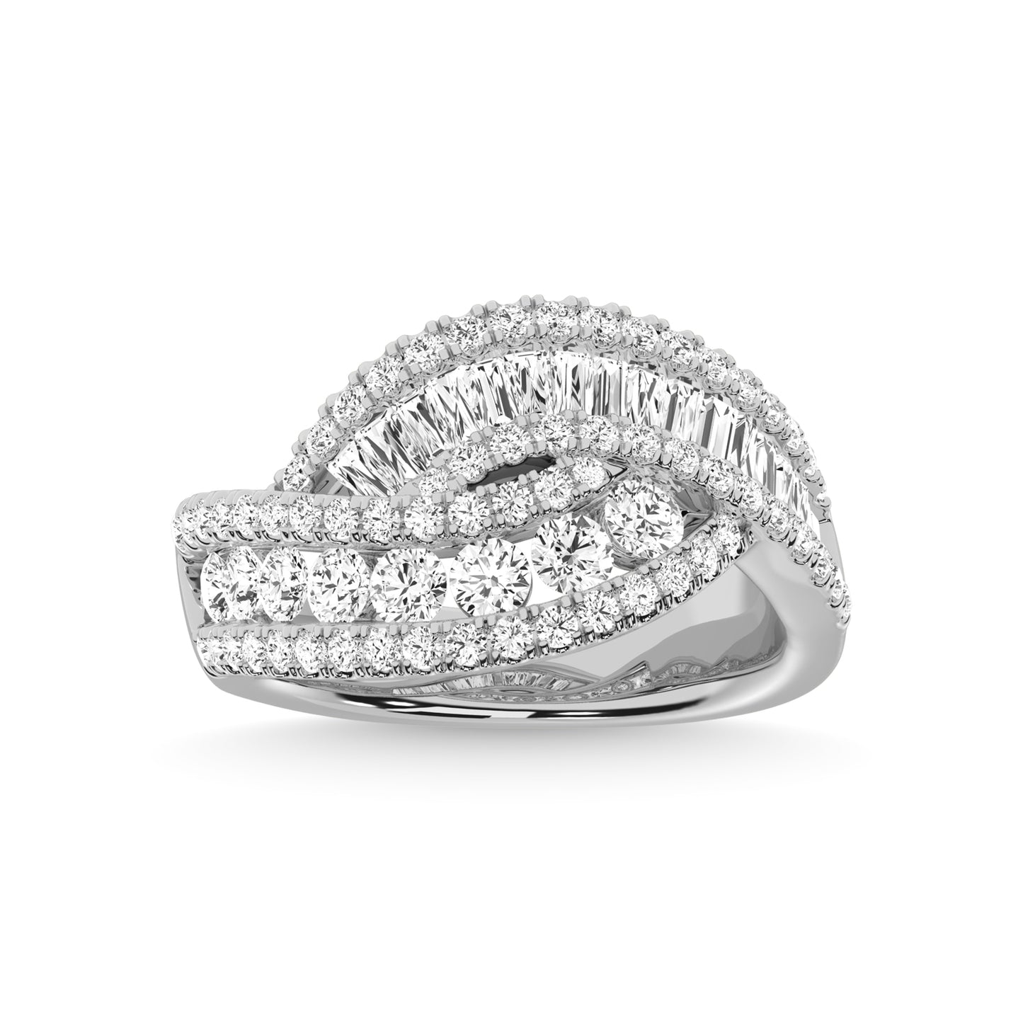 14K White Gold Diamond 1 3/4 Ct.Tw. Fashion Ring