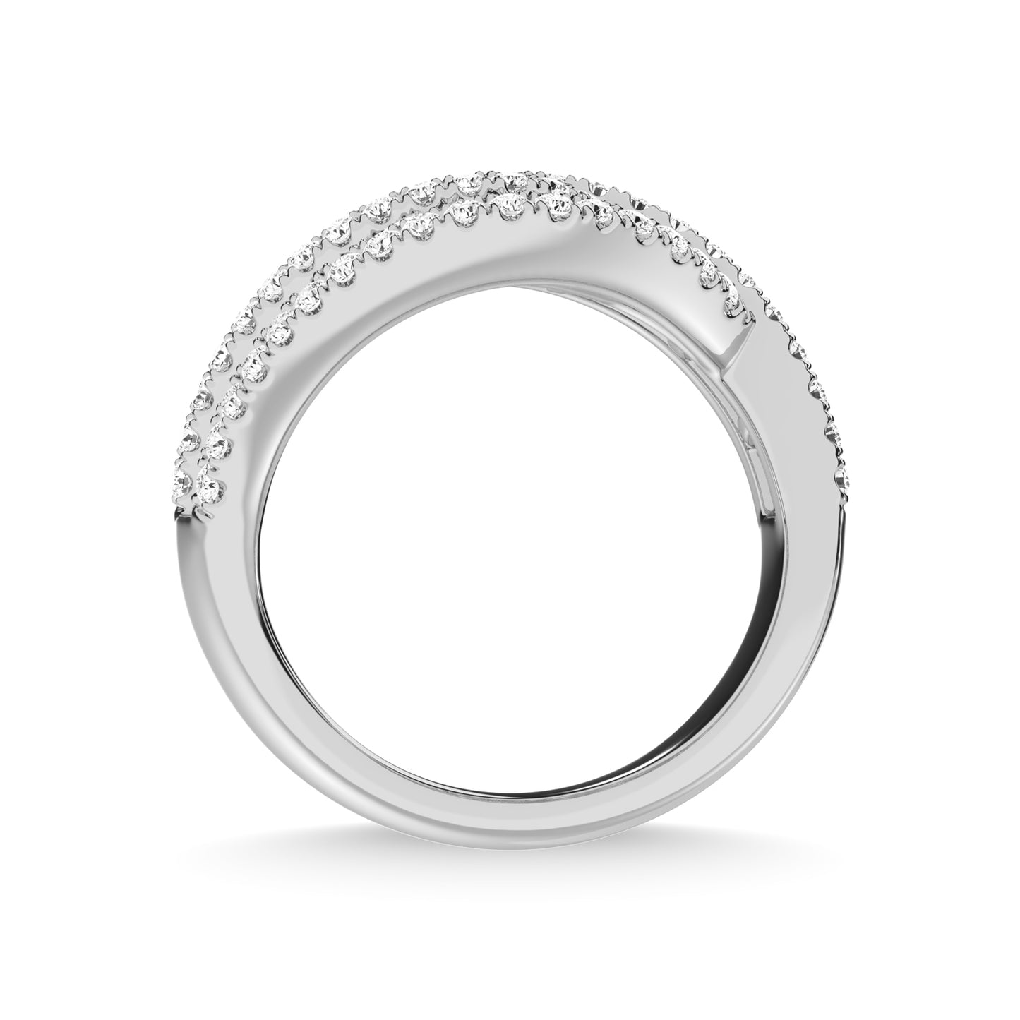14K White Gold Diamond 1 3/4 Ct.Tw. Fashion Ring
