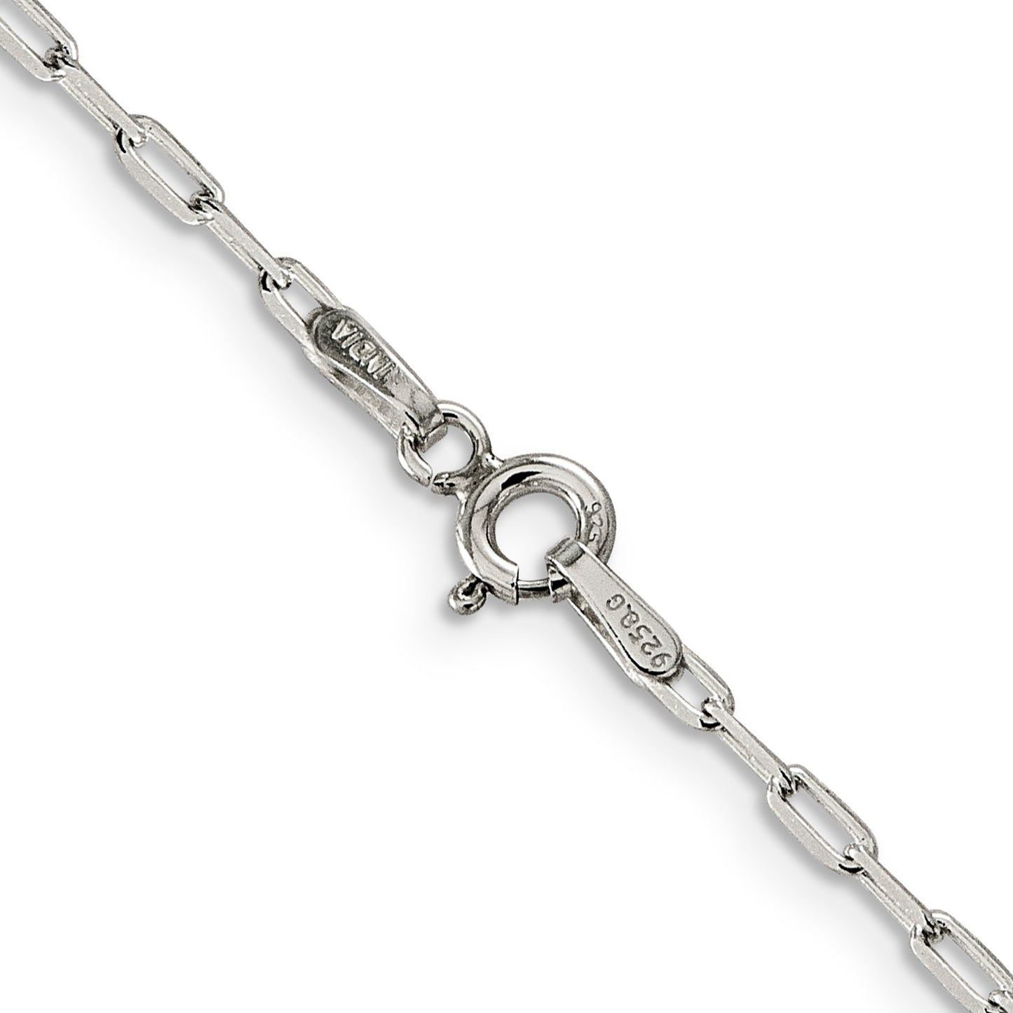 Sterling Silver 2mm Elongated Open Link Chain