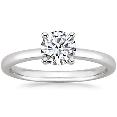14K White Gold Diamond 1/6 Ct.Tw. Premium Solitaire Ring
