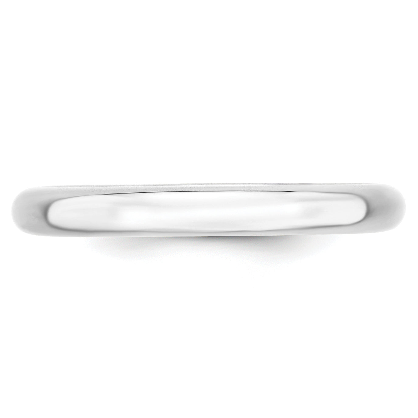 14k White Gold 3mm Comfort-Fit Band