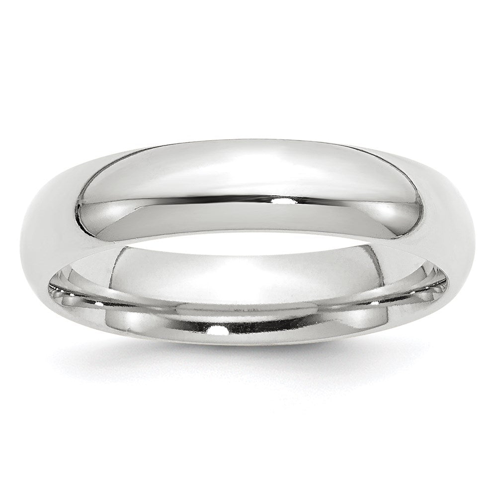 14k White Gold 5mm Comfort-Fit Band